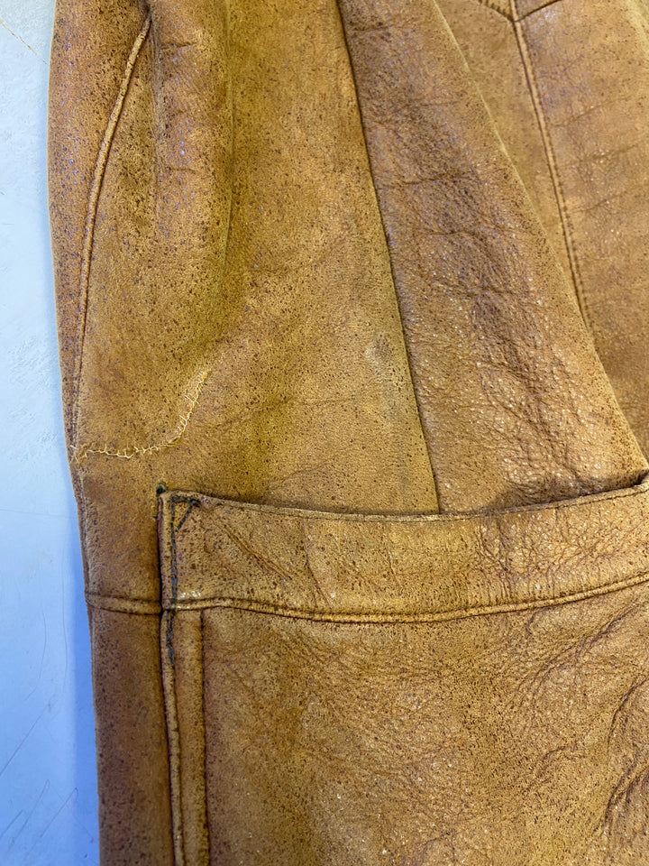 Vintage 90's Women Sheepskin Coat in BrownV9697