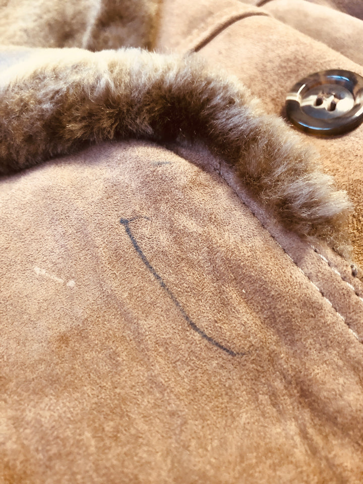 Vintage 90's Men Western Suede Coat in Brown - NorthernGrip