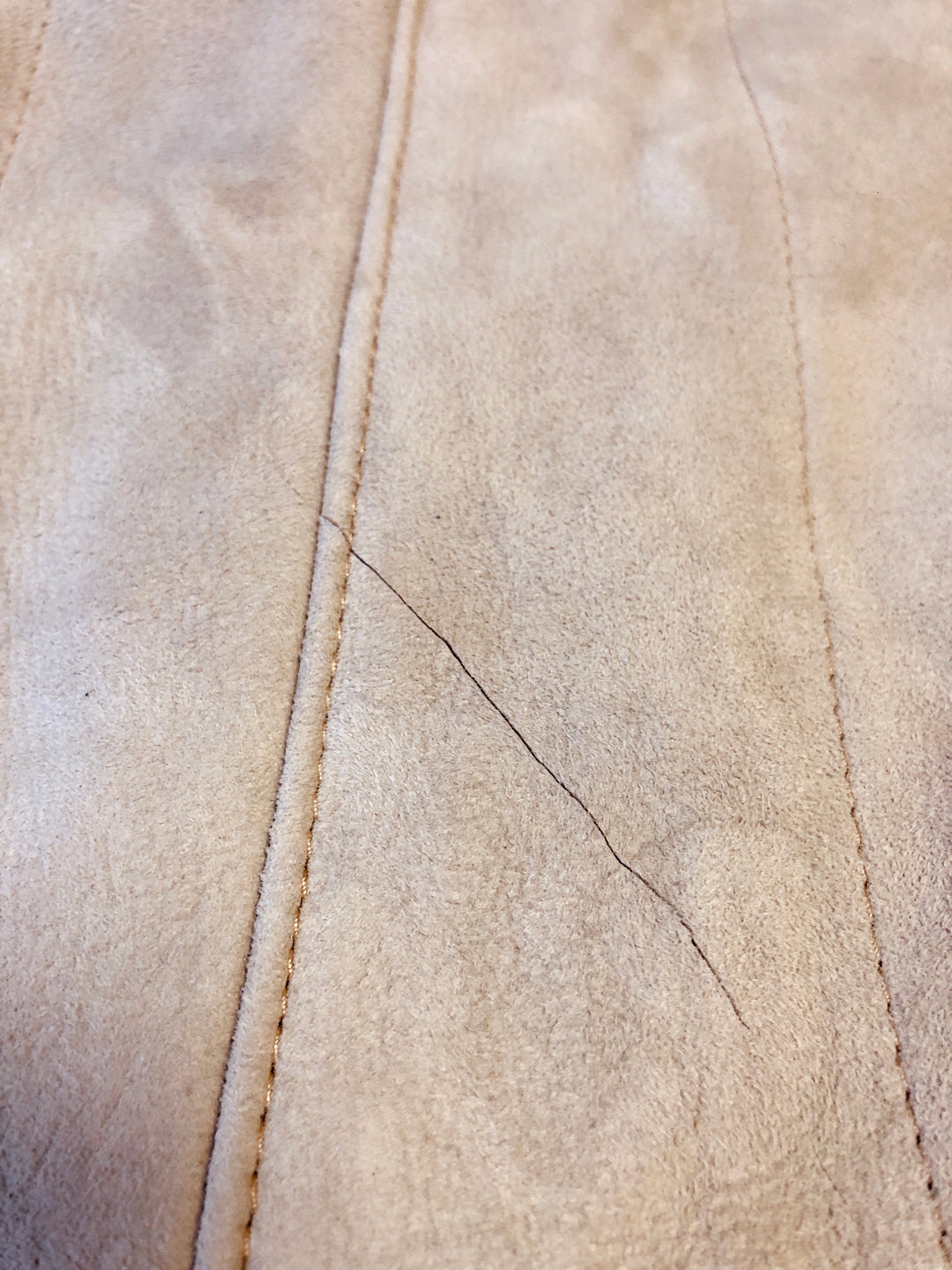 Vintage 70's Women Sheepskin Suede Coat in Grey - NorthernGrip