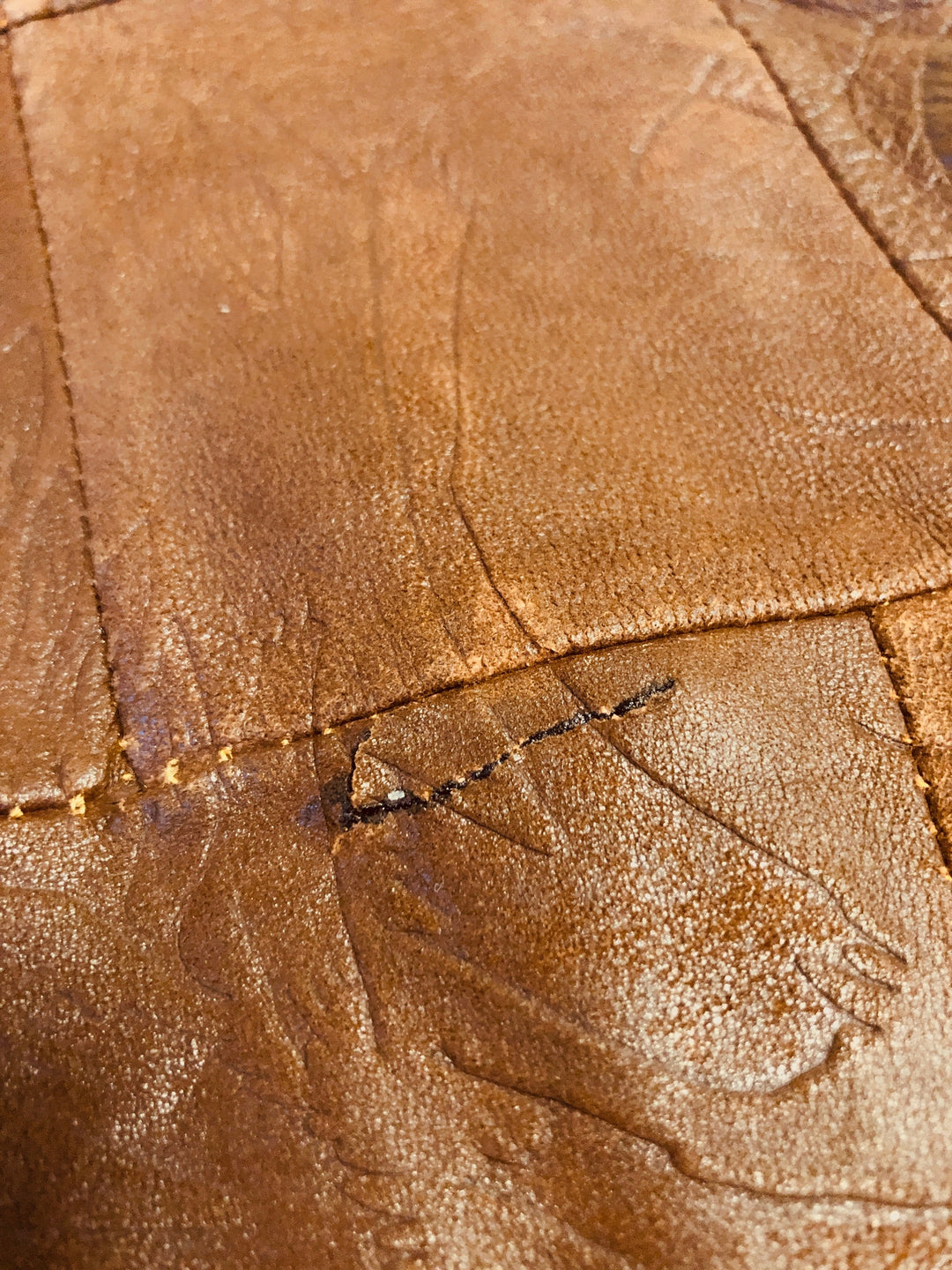 Vintage 80's Men Sherpa Lined Patchwork Leather Vest in Brown - NorthernGrip