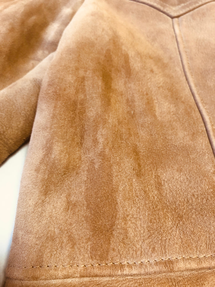 Vintage 70's Men Western Sheepskin Coat in Brown - NorthernGrip