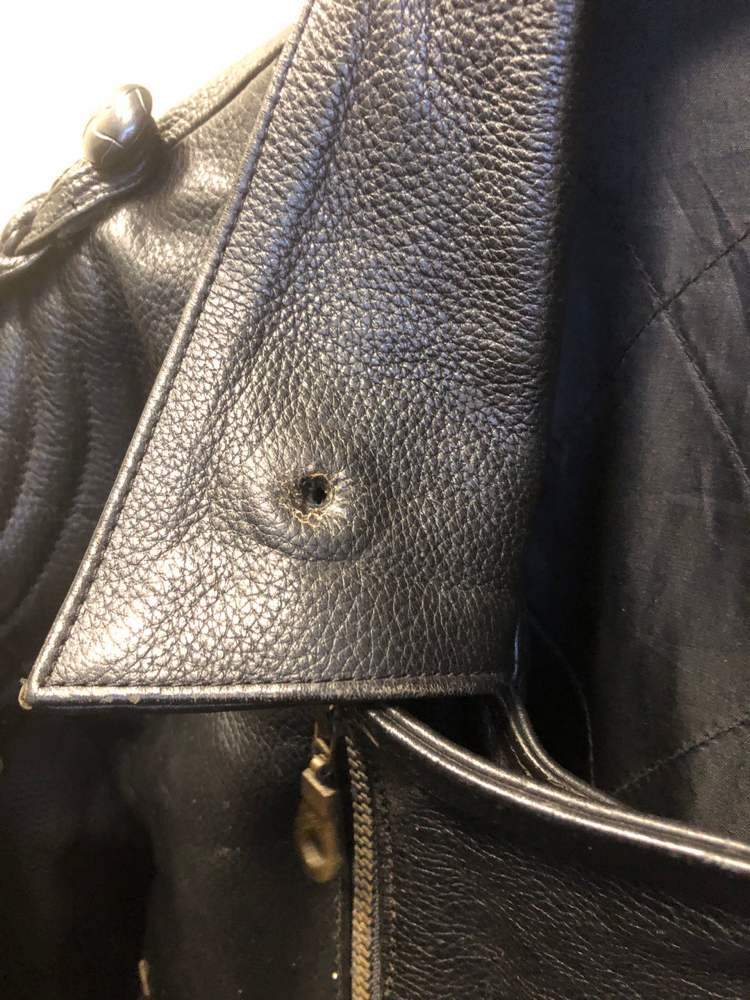 Vintage 80's Women Oversized Leather Biker Jacket in Black - NorthernGrip