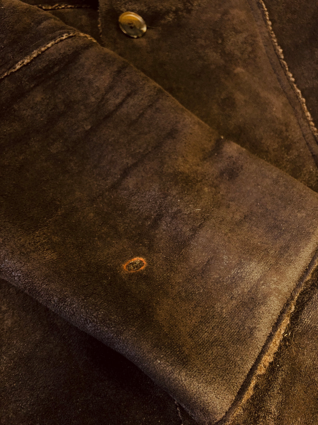 Vintage 90's Men Sherpa Lined Coat in Brown - NorthernGrip
