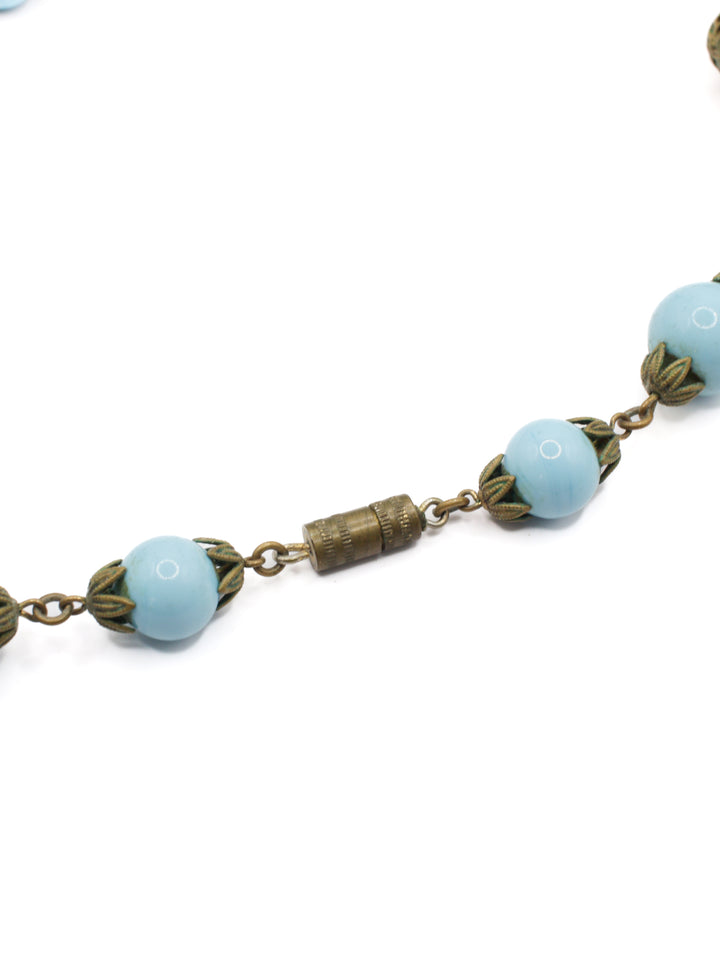 Vintage 20's Necklace in Blue