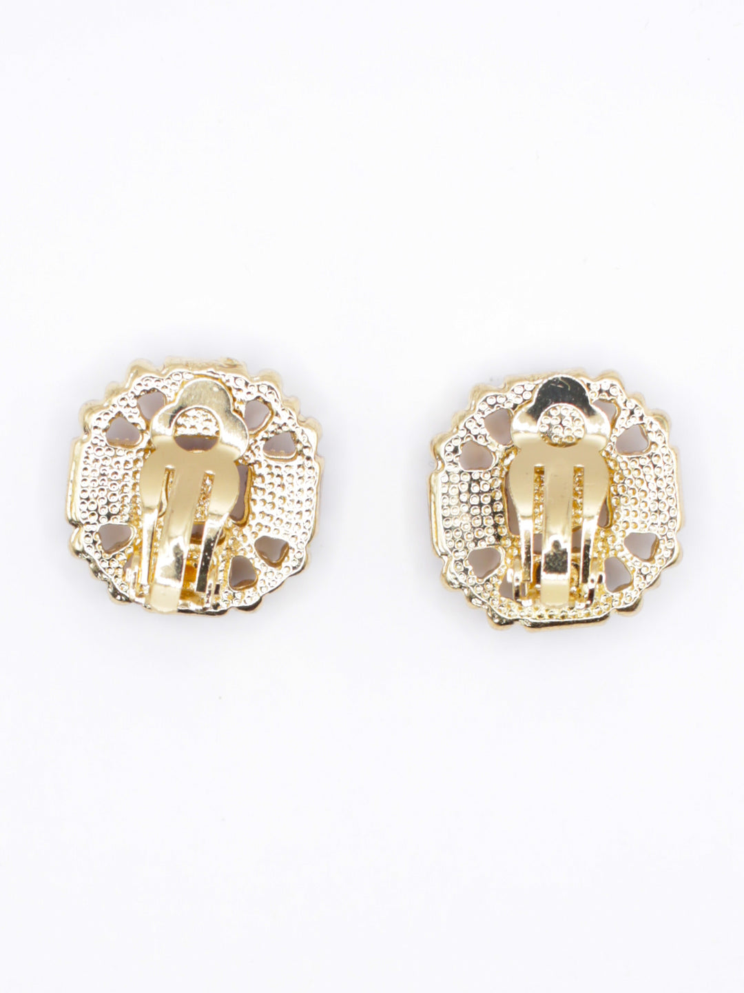 Vintage 80's Clip-on Earrings in Purple
