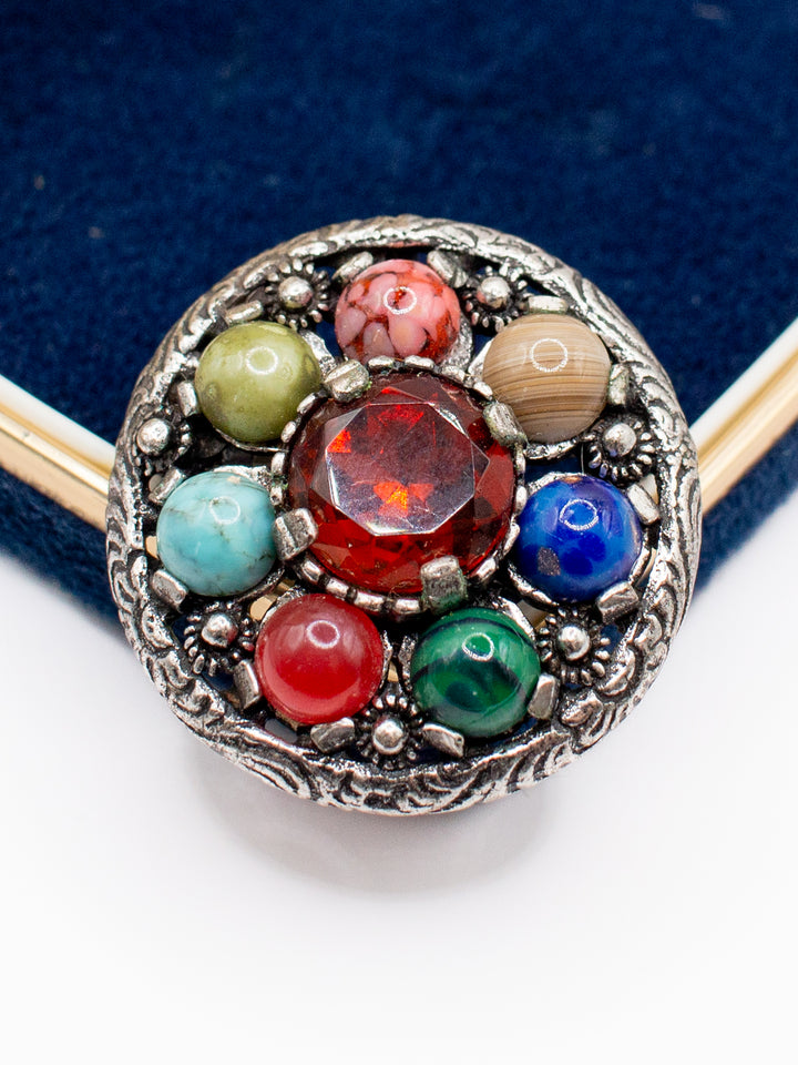Vintage 60's Brooch in Multi