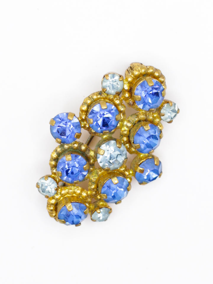 Vintage 50's Brooch in Blue