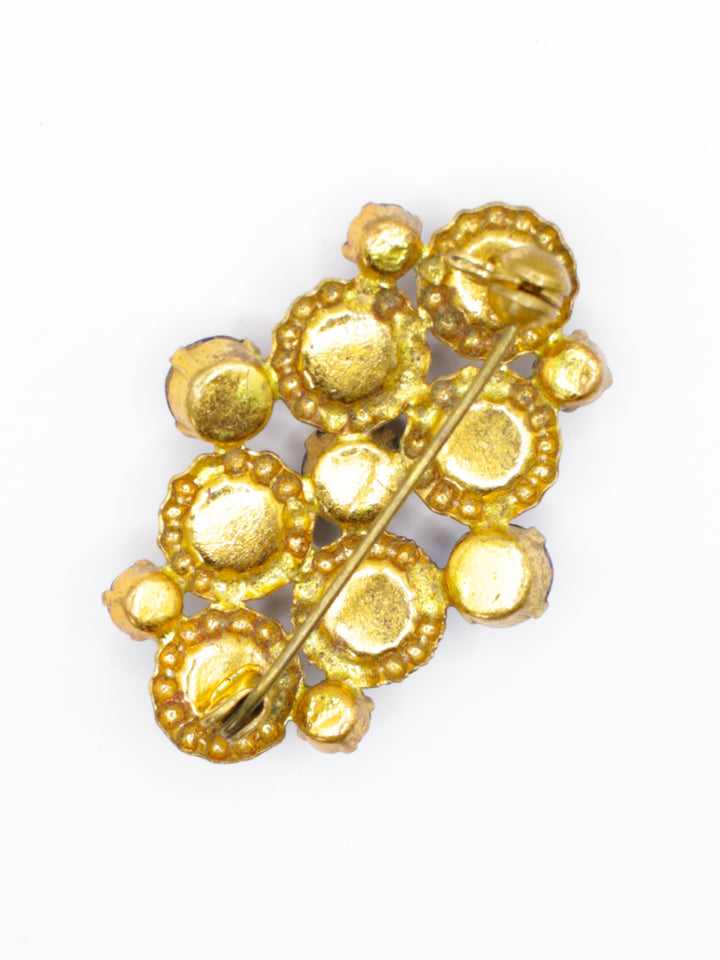 Vintage 50's Brooch in Blue