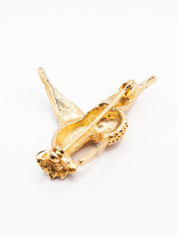 Vintage 80's Brooch in Green