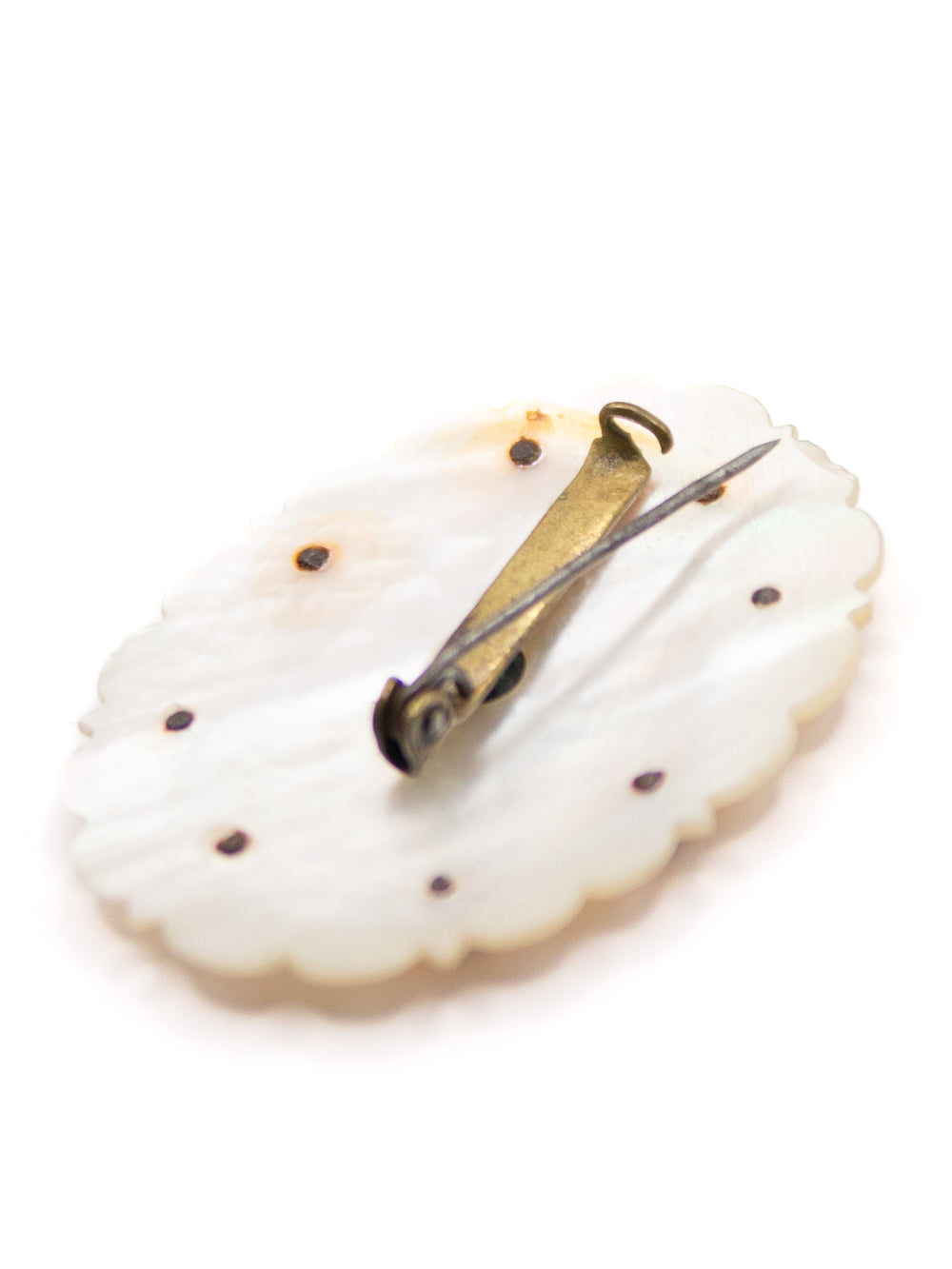 Vintage 1890's Brooch in White