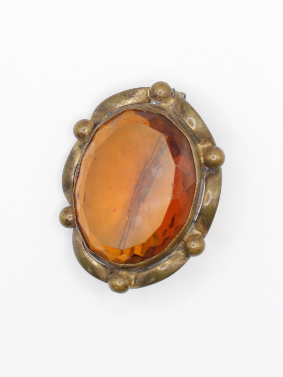 Vintage 20's Brooch in Brass