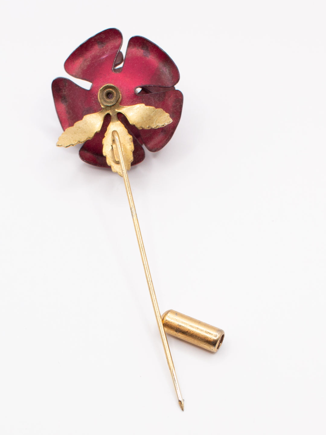 Vintage 80's Brooch in Red