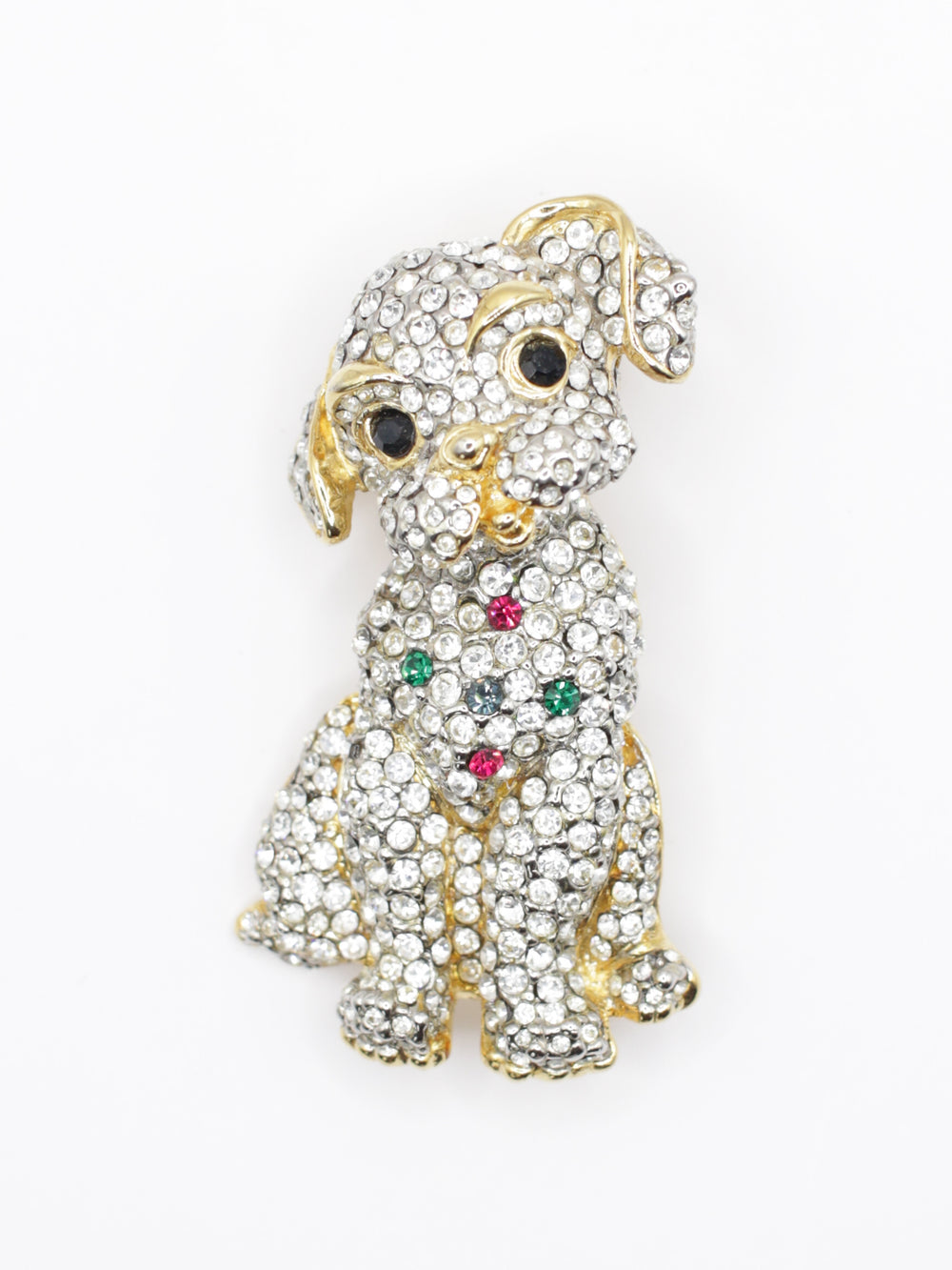 Vintage 80's Brooch in Gold