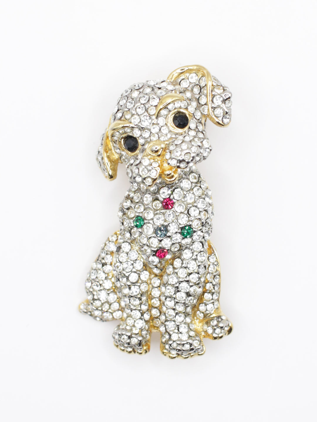 Vintage 80's Brooch in Gold
