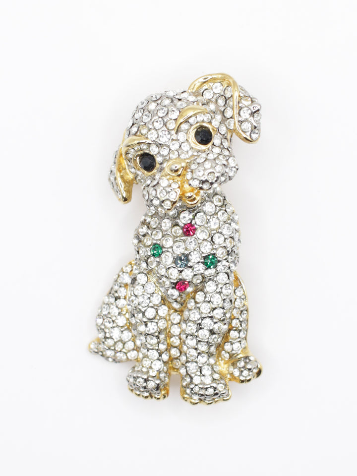 Vintage 80's Brooch in Gold