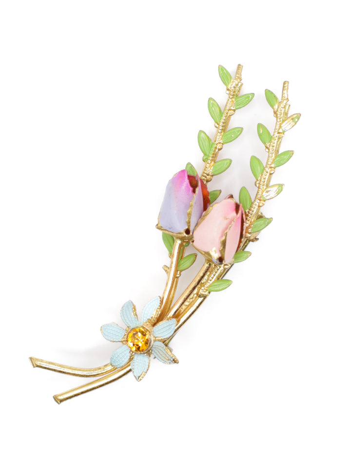 Vintage 50's Brooch in Gold