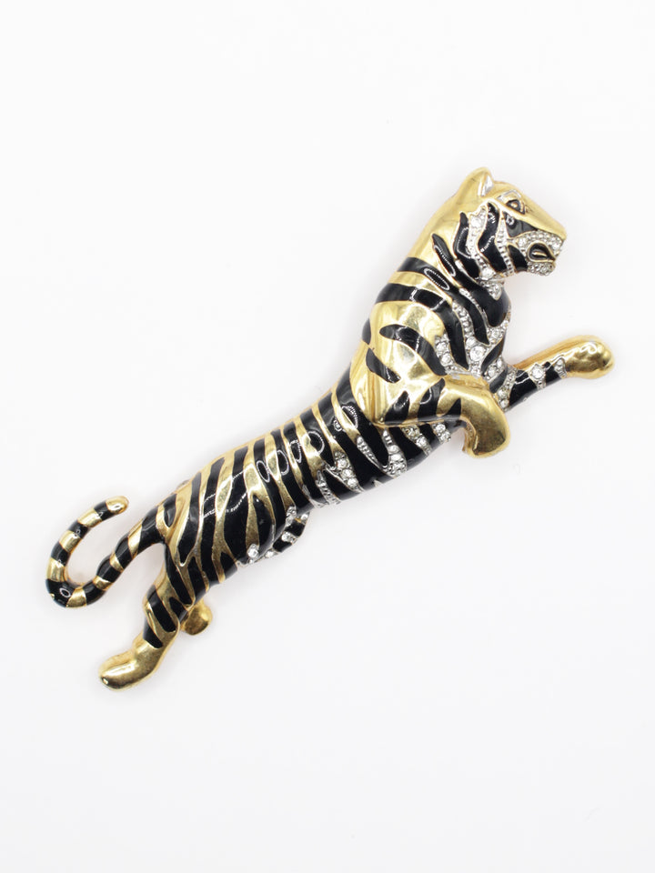 Vintage 80's Brooch in Black