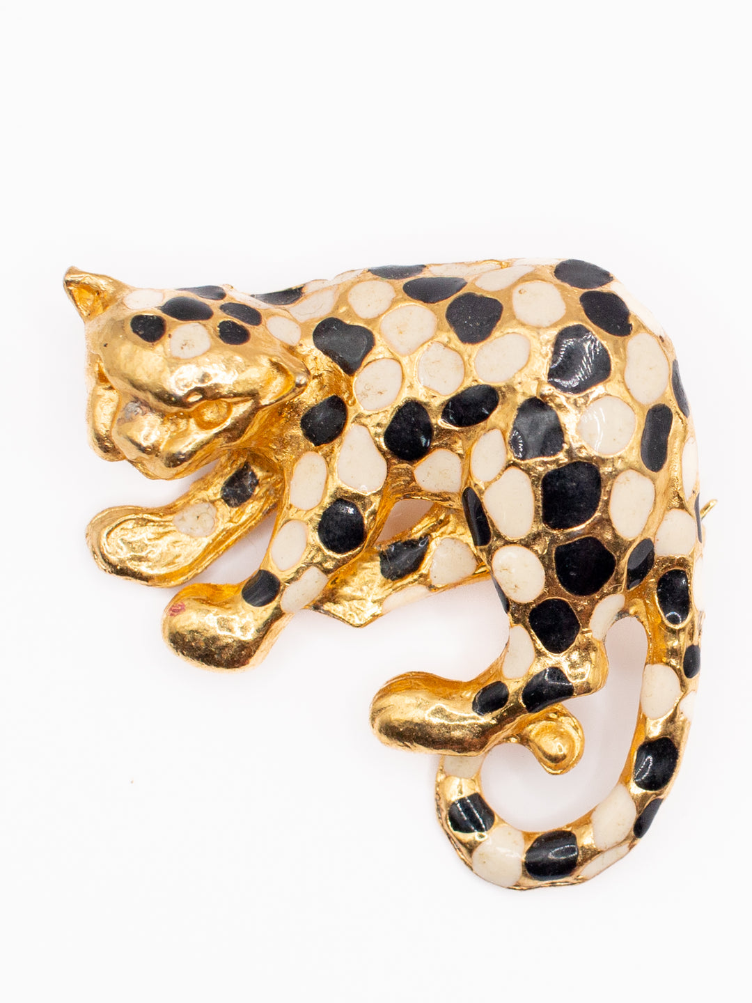 Vintage 80's Brooch in Gold