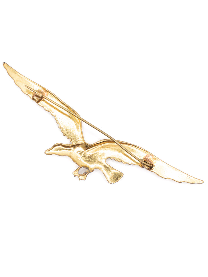 Vintage 60's Brooch in Brass