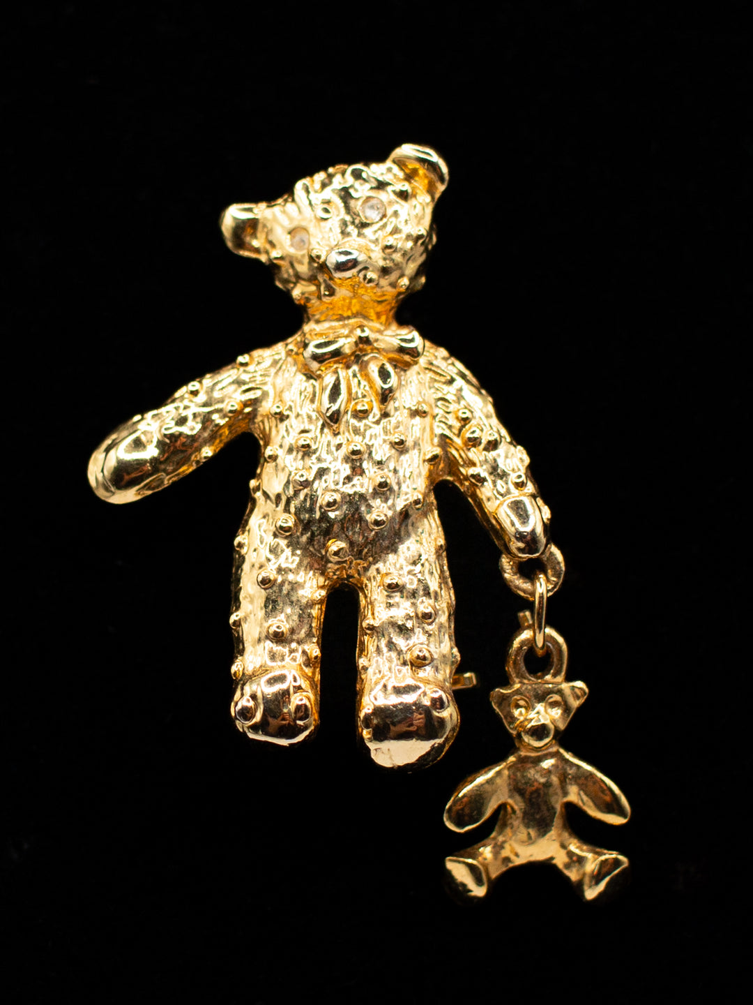 Vintage 80's Brooch in Gold