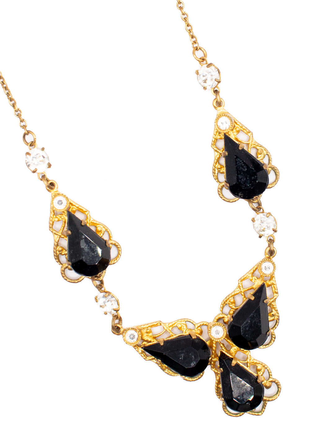 Vintage 20's Necklace in Black