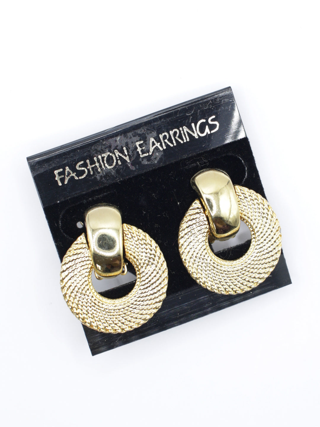 Vintage 80's Clip-on Earrings in Gold