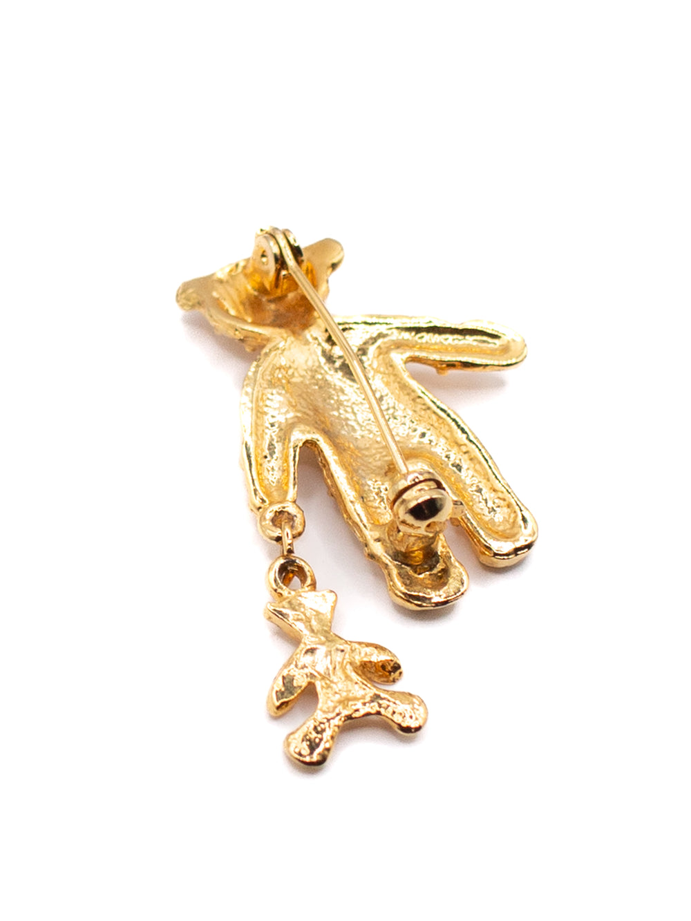 Vintage 80's Brooch in Gold