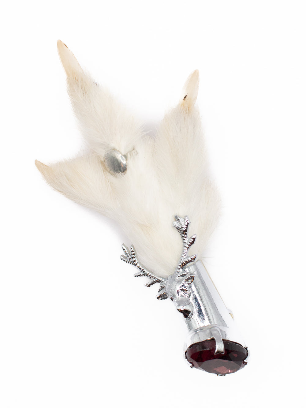 Vintage 60's Brooch in White
