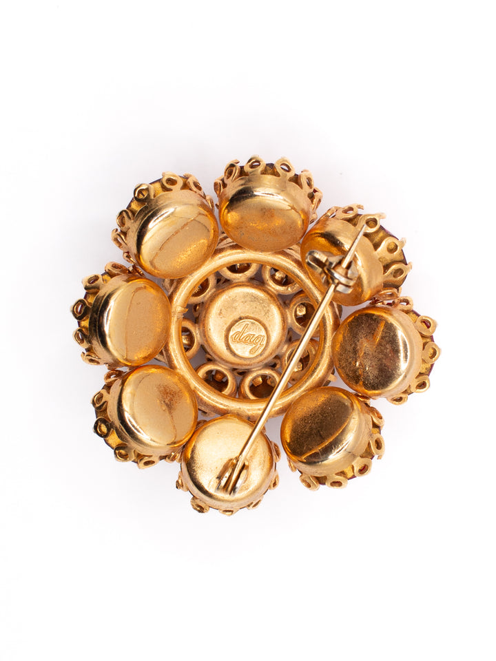 Vintage 60's Brooch in Red