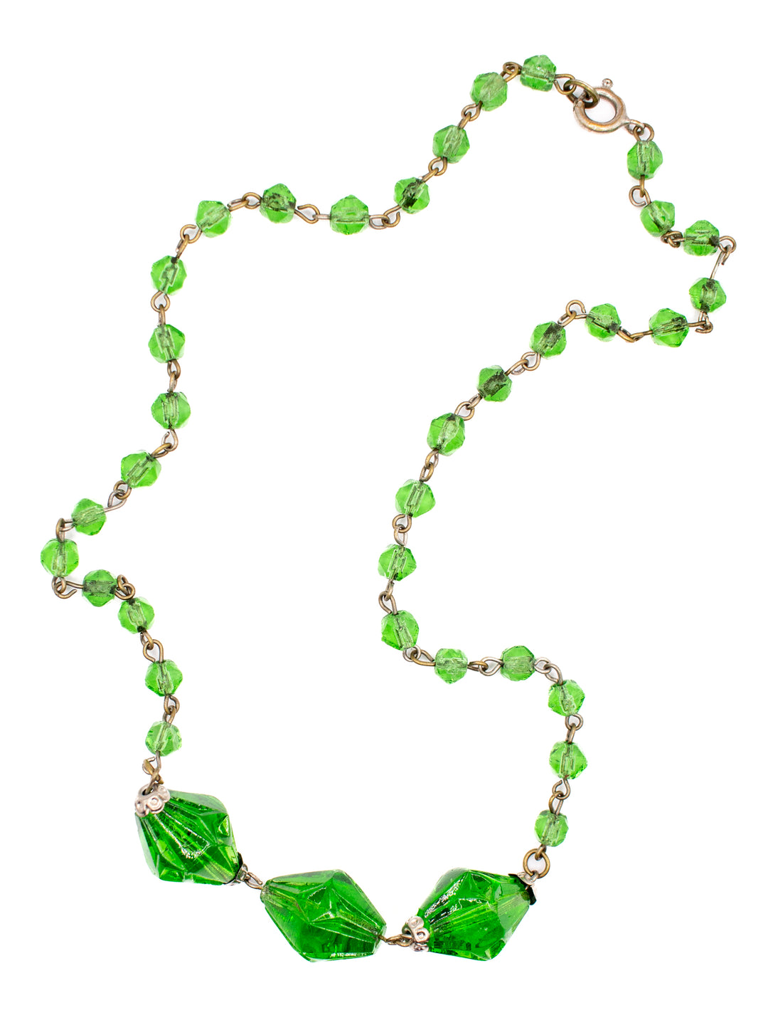 Vintage 30's Necklace in Green