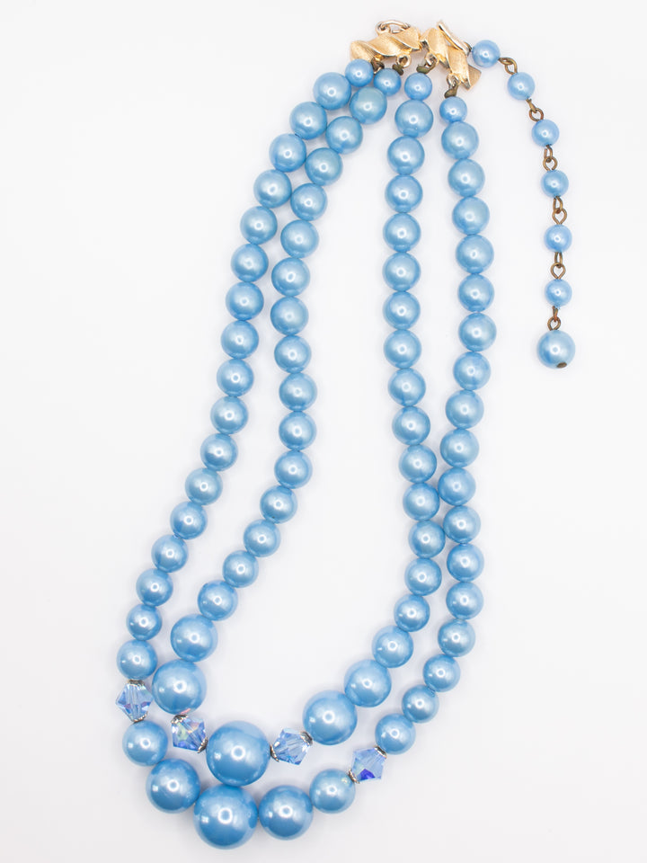 Vintage 50's Necklace in Blue