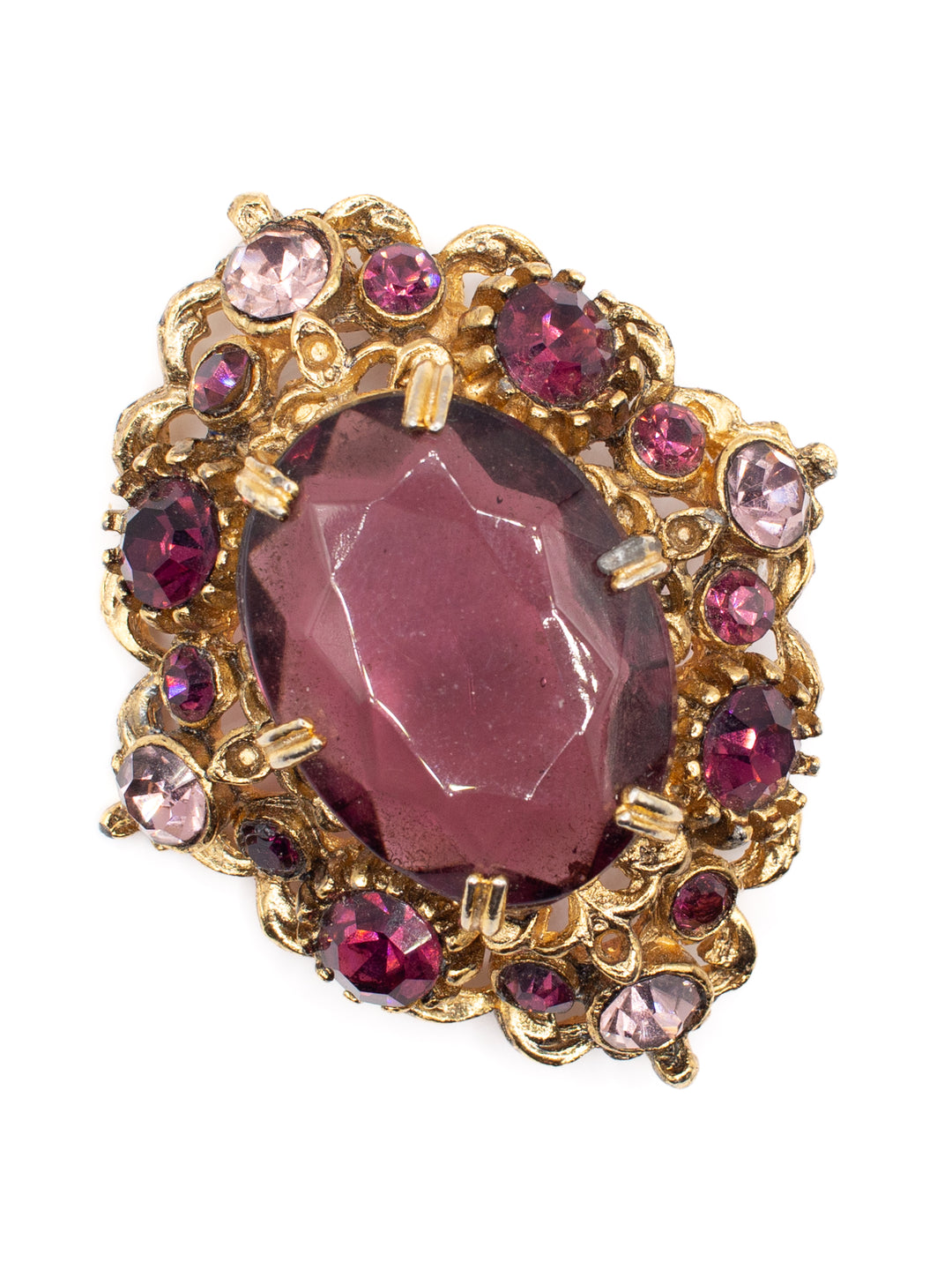Vintage 50's Brooch in Purple