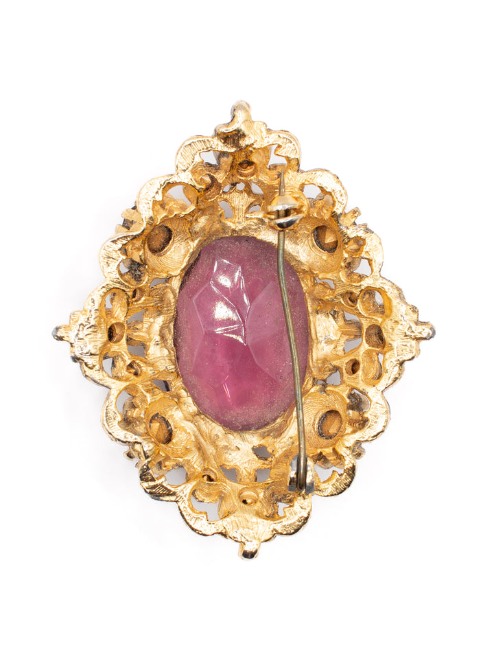 Vintage 50's Brooch in Purple