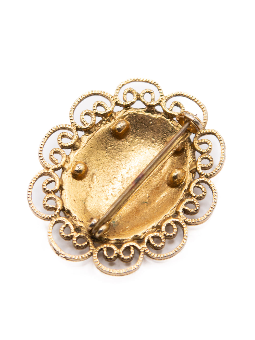 Vintage 70's Brooch in Blue
