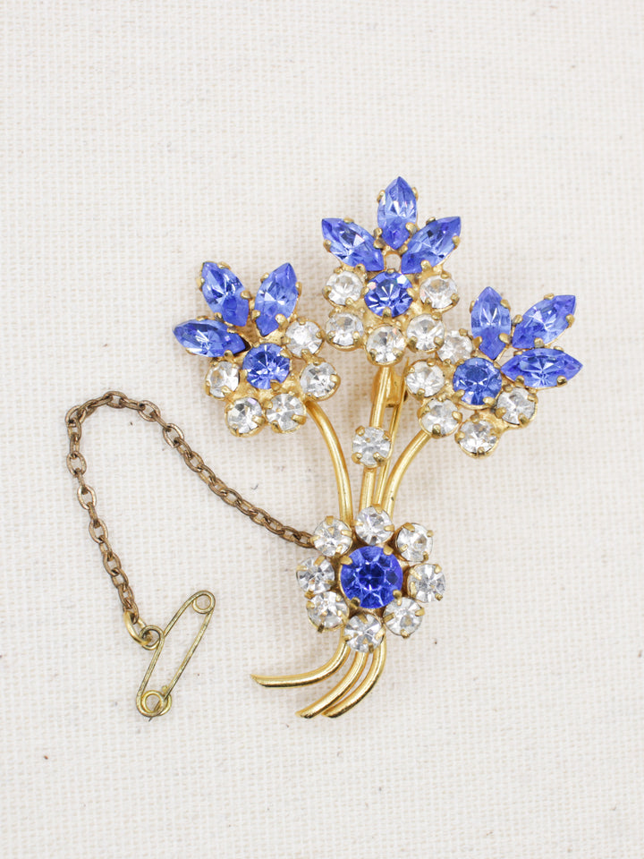 Vintage Brooch in Blue