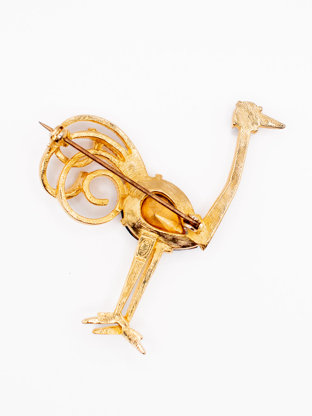 Vintage 80's Brooch in Gold