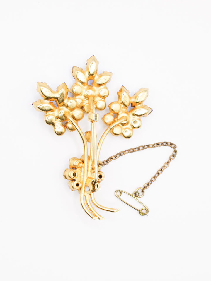 Vintage Brooch in Blue