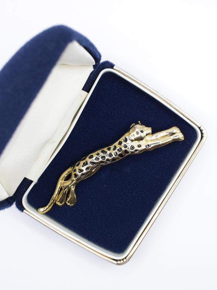 Vintage 80's Brooch in Gold
