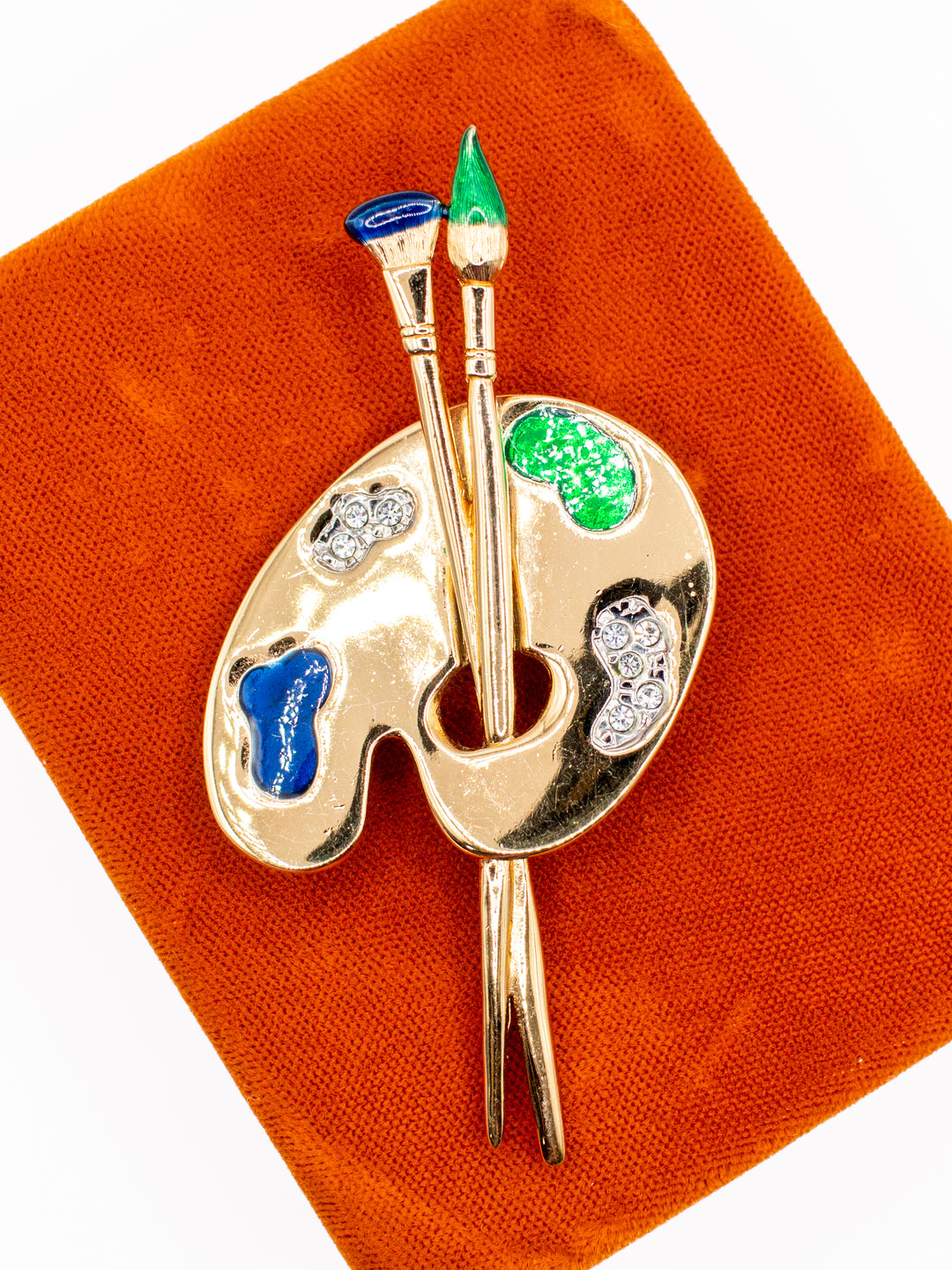 Vintage 80's Brooch in Gold