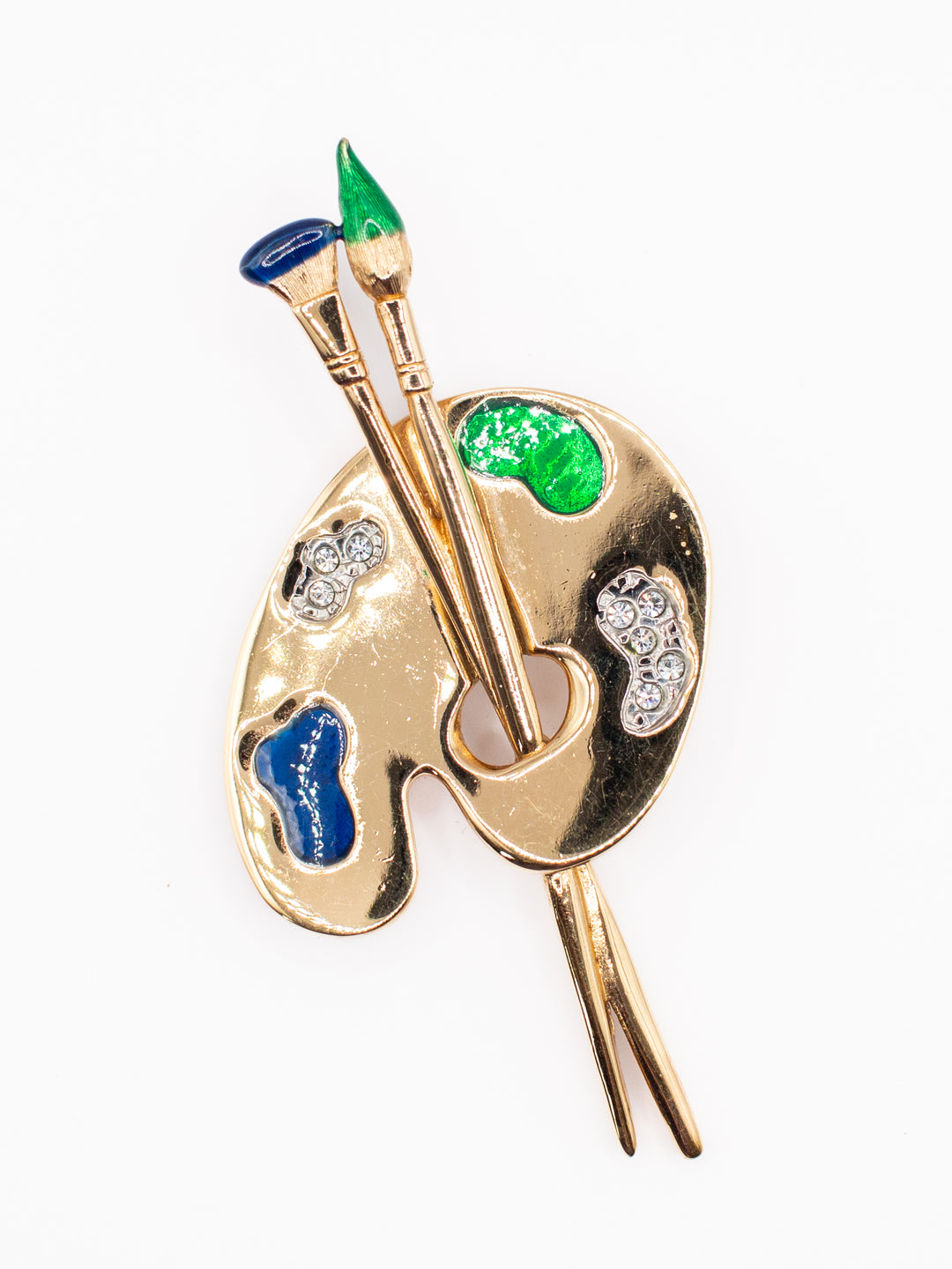 Vintage 80's Brooch in Gold