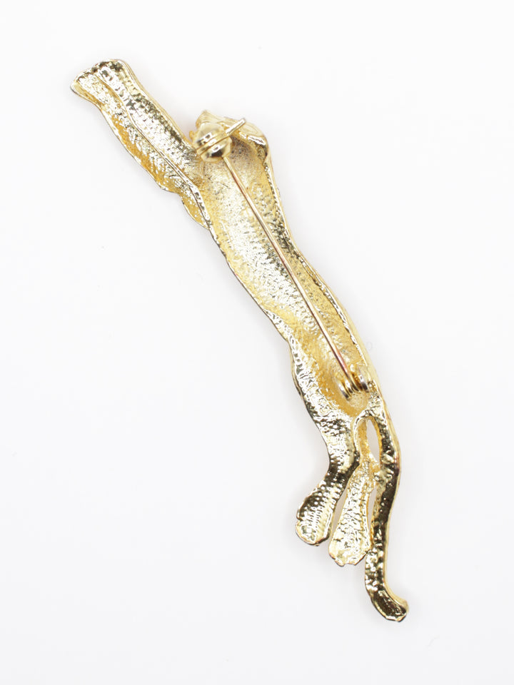 Vintage 80's Brooch in Gold