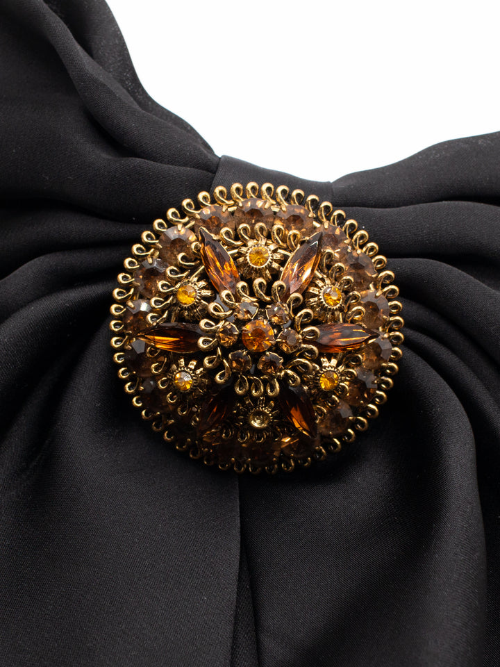 Vintage 90's Brooch in Brown