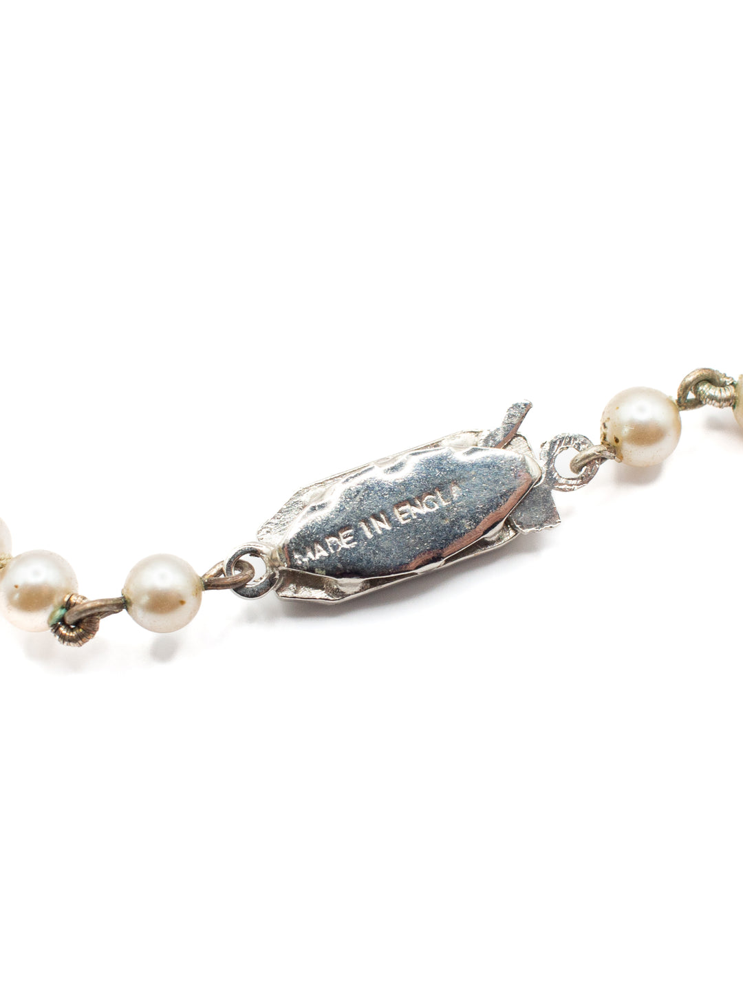 Vintage 50's Necklace in White