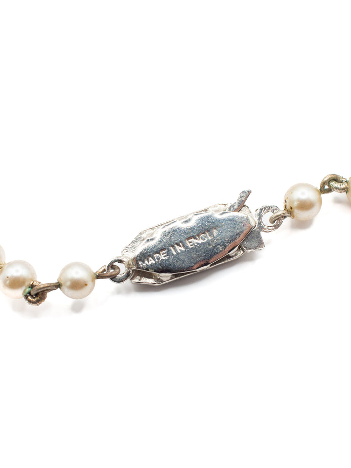 Vintage 50's Necklace in White