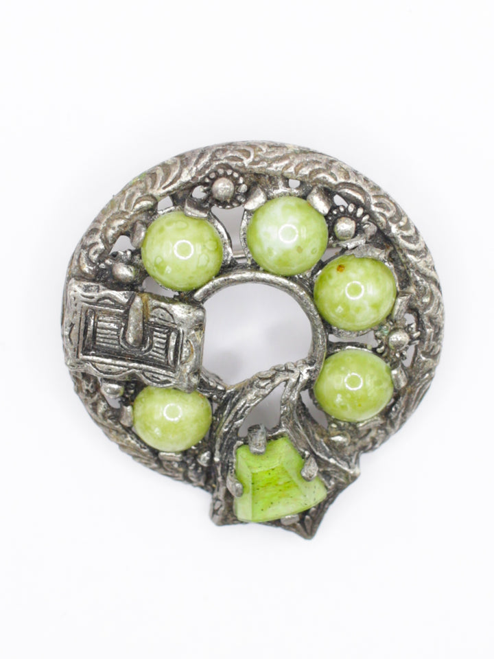 Vintage 60's Brooch in Green