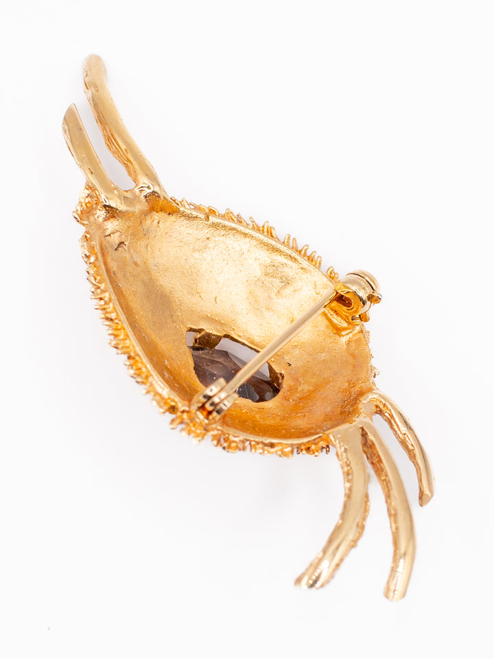 Vintage 80's Brooch in Gold