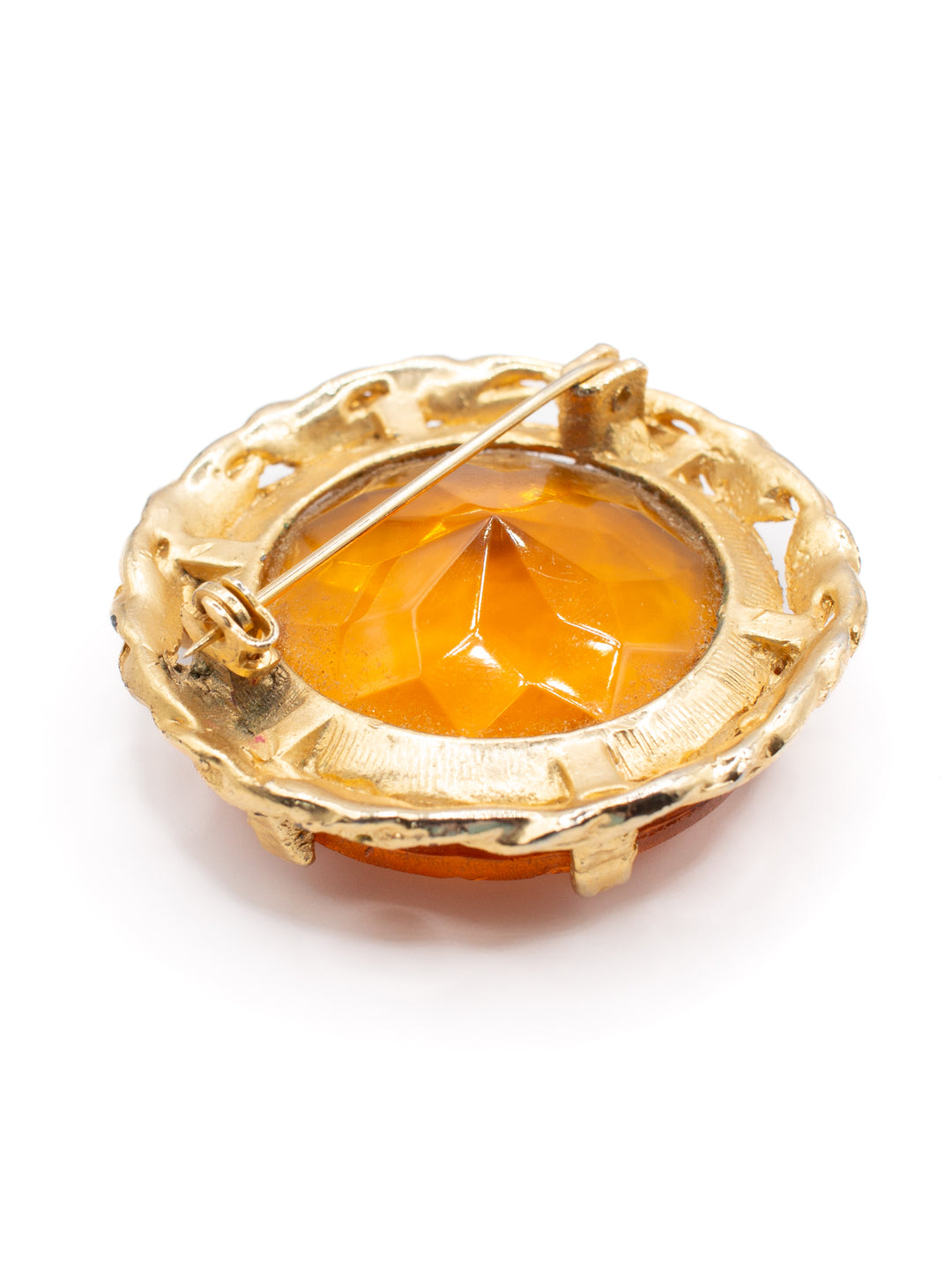 Vintage 60's Brooch in Yellow