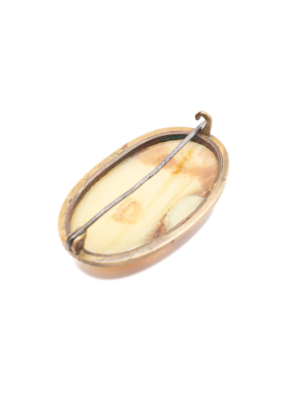 Vintage 30's Brooch in Yellow