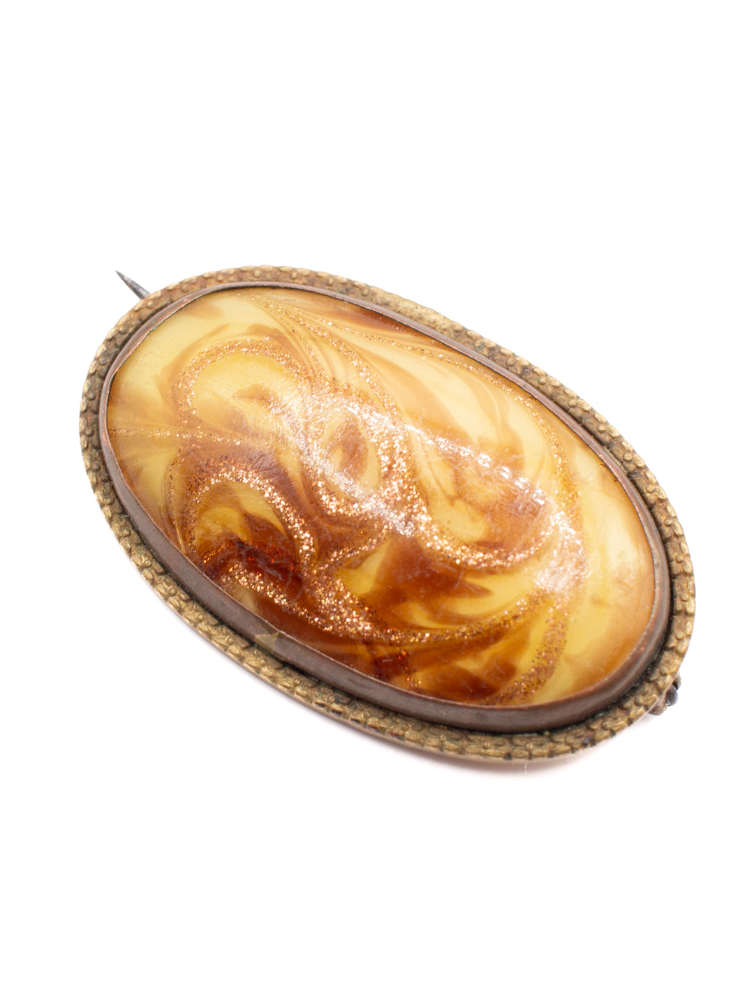 Vintage 30's Brooch in Yellow