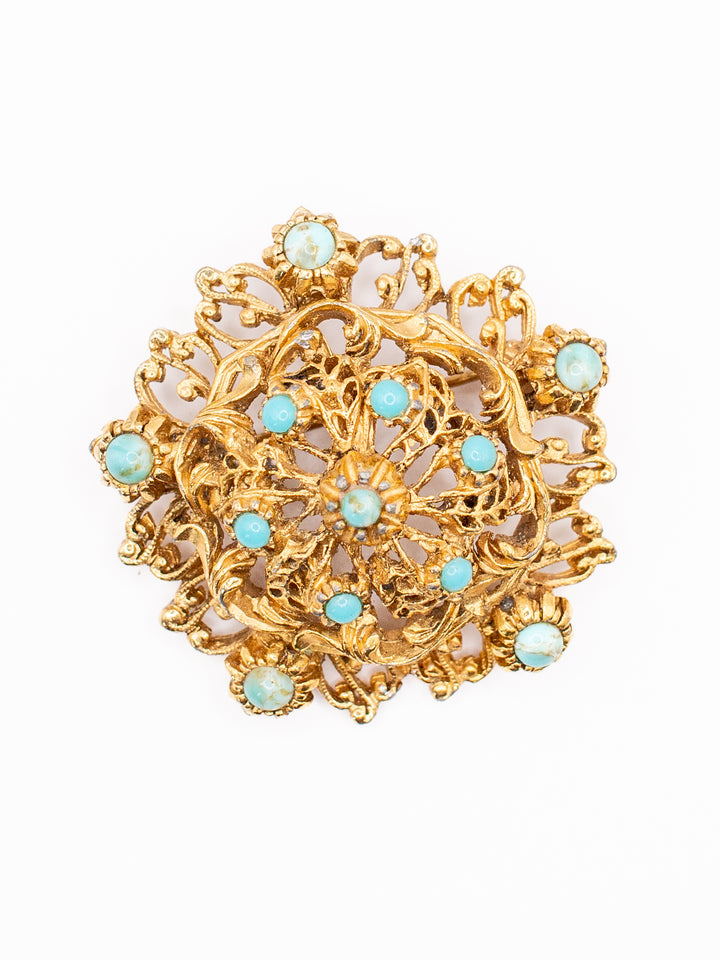 Vintage Brooch in Gold